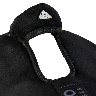 Amortisseur Piuma-FS WFS-FS avec poches en suède et rehausseur arrière Acavallo Negro / natural Amortisseur Piuma-FS WFS-FS avec poches en suède et rehausseur arrière Acavallo Negro / natural