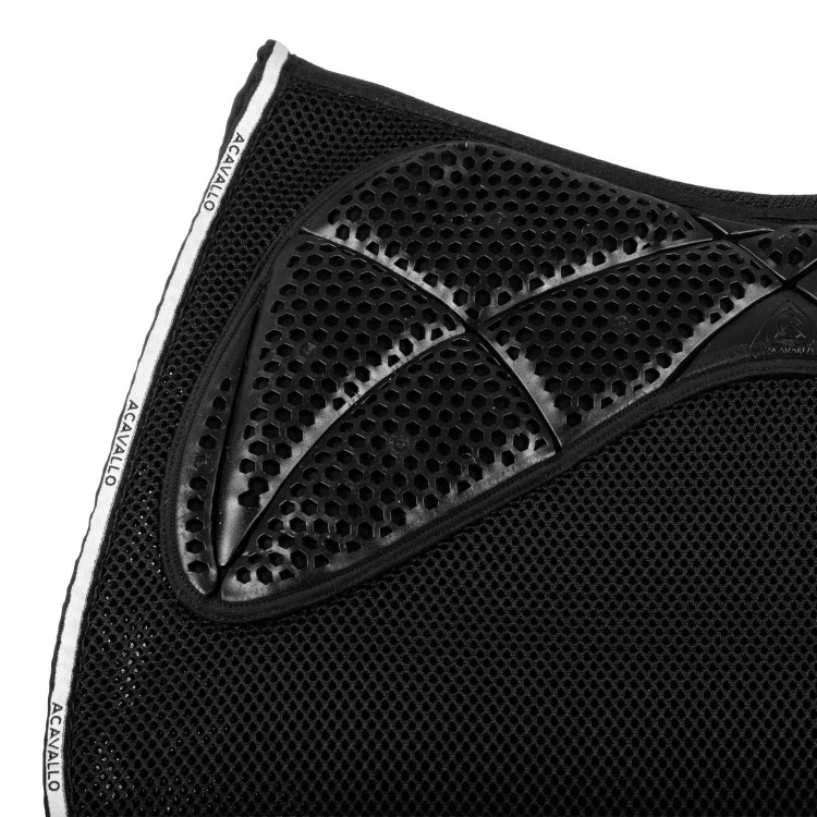 Almohadilla de silla JS CW-3DS de espuma viscoelástica 3D spacer con agarre de gel Acavallo Almohadilla de silla JS CW-3DS de espuma viscoelástica 3D spacer con agarre de gel Acavallo