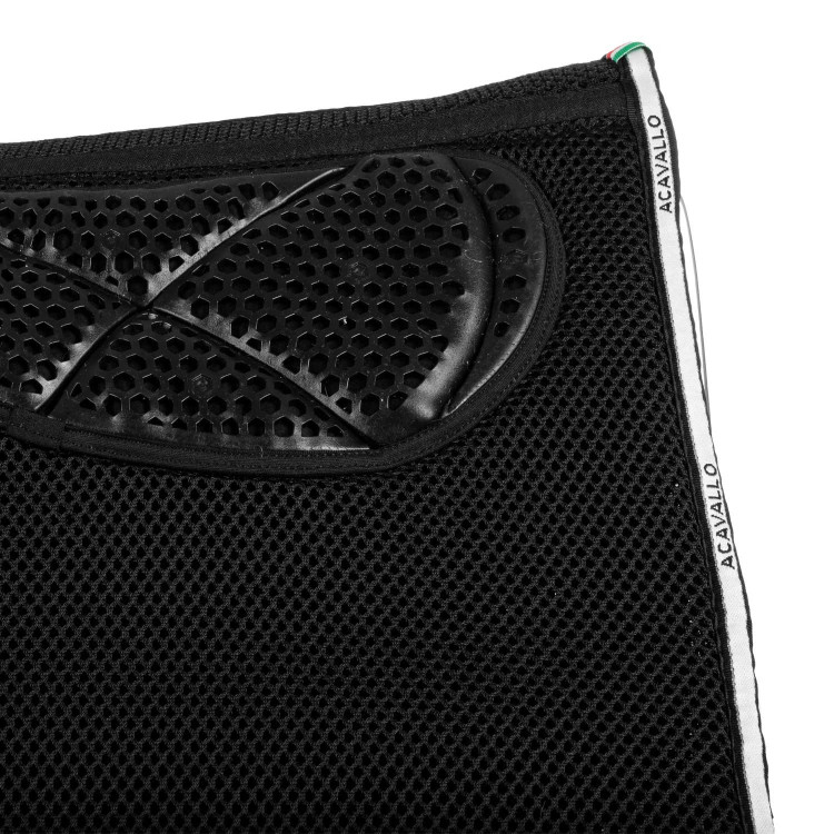 Almohadilla de silla JS CW-3DS de espuma viscoelástica 3D spacer con agarre de gel Acavallo Almohadilla de silla JS CW-3DS de espuma viscoelástica 3D spacer con agarre de gel Acavallo