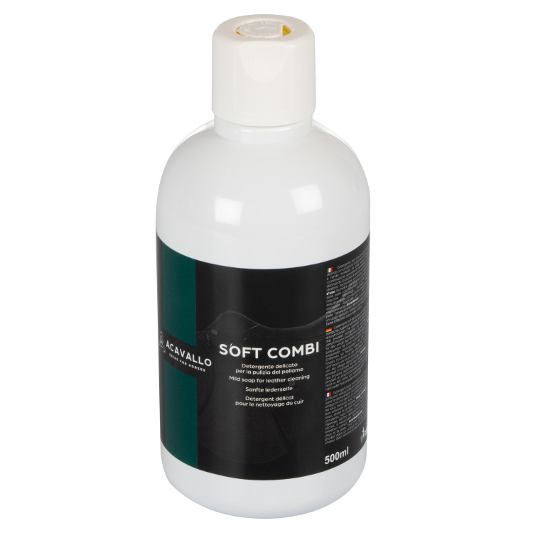 Jabón suave para limpieza de cuero 500 ml Acavallo
