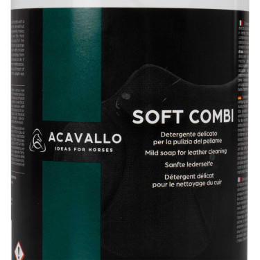 Jabón suave para limpieza de cuero 500 ml Acavallo Jabón suave para limpieza de cuero 500 ml Acavallo