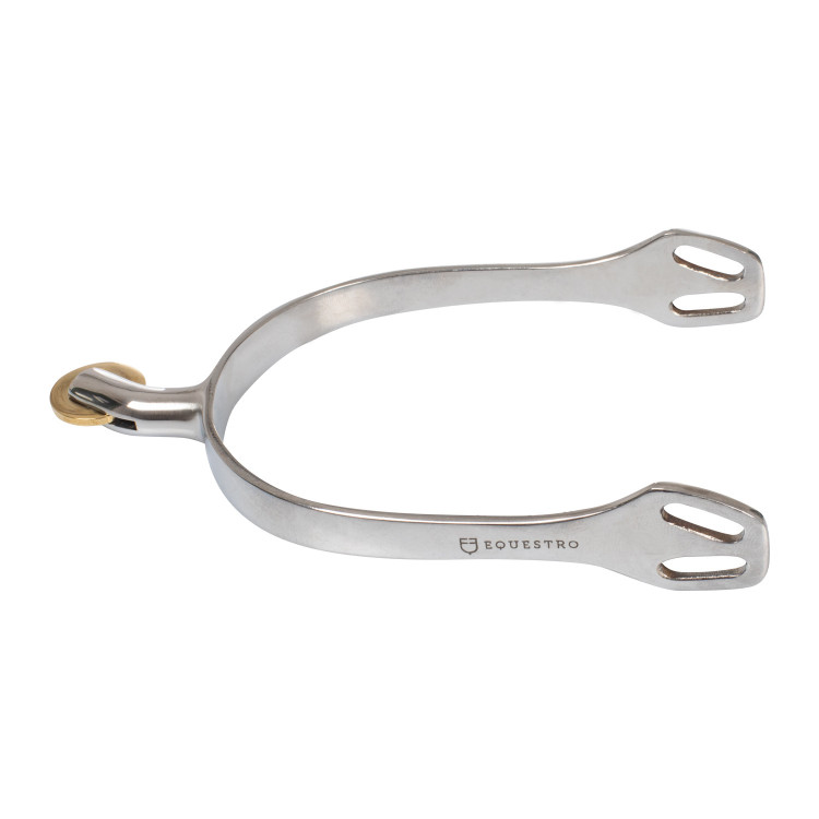 Espuelas inglesas con rodaja de latón horizontal Equestro