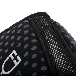 Alfombra de espuma viscoelástica con agarre de silicona y logotipo blanco Equestro Marino Azul marino