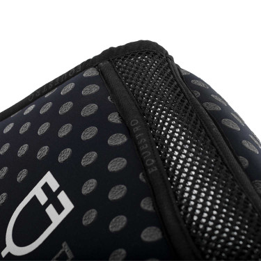 Alfombra de espuma viscoelástica con agarre de silicona y logotipo blanco Equestro Marino Azul marino