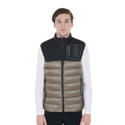 Chaleco para hombre en bi-material con parche de silicona Equestro