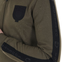 Sudadera con capucha para hombre con interior de forro polar Equestro Nuez Marrón Sudadera con capucha para hombre con interior de forro polar Equestro Nuez Marrón