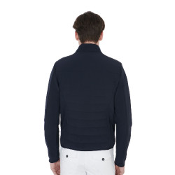 Chaqueta para hombre de tejido técnico perforado Equestro Marino Azul marino