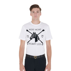 Camiseta de hombre entallada con estampado ecuestre Equestro