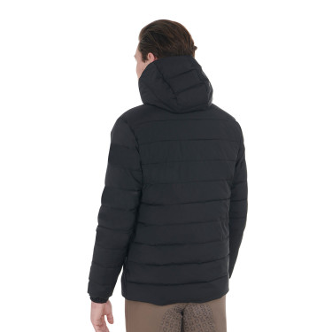 Plumífero de tejido elástico para hombre con parche de silicona Equestro Plumífero de tejido elástico para hombre con parche de silicona Equestro