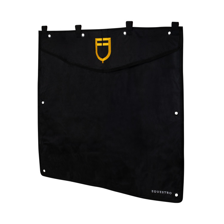 Cortina de box corta con logo bordado Equestro