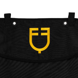 Cortina de box corta con logo bordado Equestro Cortina de box corta con logo bordado Equestro