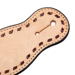 Correa de espolón western bicolor Pool's Avellana / natural Marrón