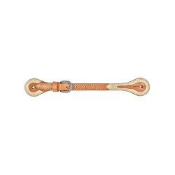 Correas de espuelas Pool's con inserciones de rawhide