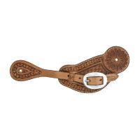 Tiras de espuelas Pool's modelo serpiente Natural Marr&amp;amp;oacute;n