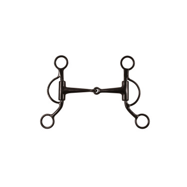 Mors western de hierro negro con ramas cortas Pool's Mors western de hierro negro con ramas cortas Pool's