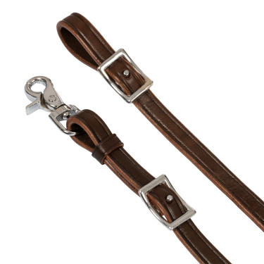 Riendas con decoraciones de cuero trenzado Pool's Turquesa Azul