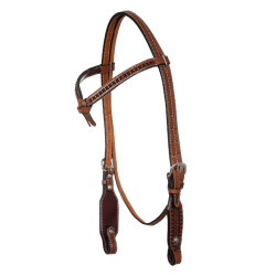 Brida western Futurity con frontal trenzado Pool's