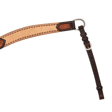 Pechopetral western bicolor Pool's Avellana / natural Marrón