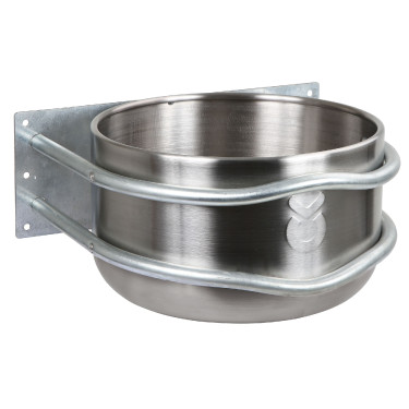 Comedero inox redonda 18l Kerbl