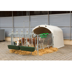 Comedero 42l plástico verde Kerbl