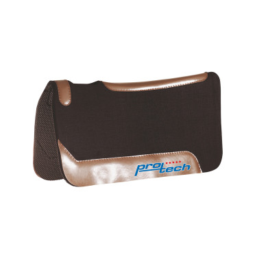 Manta de silla western de neopreno y fieltro Master con parche largo de cuero Pro-Tech Manta de silla western de neopreno y fieltro Master con parche largo de cuero Pro-Tech