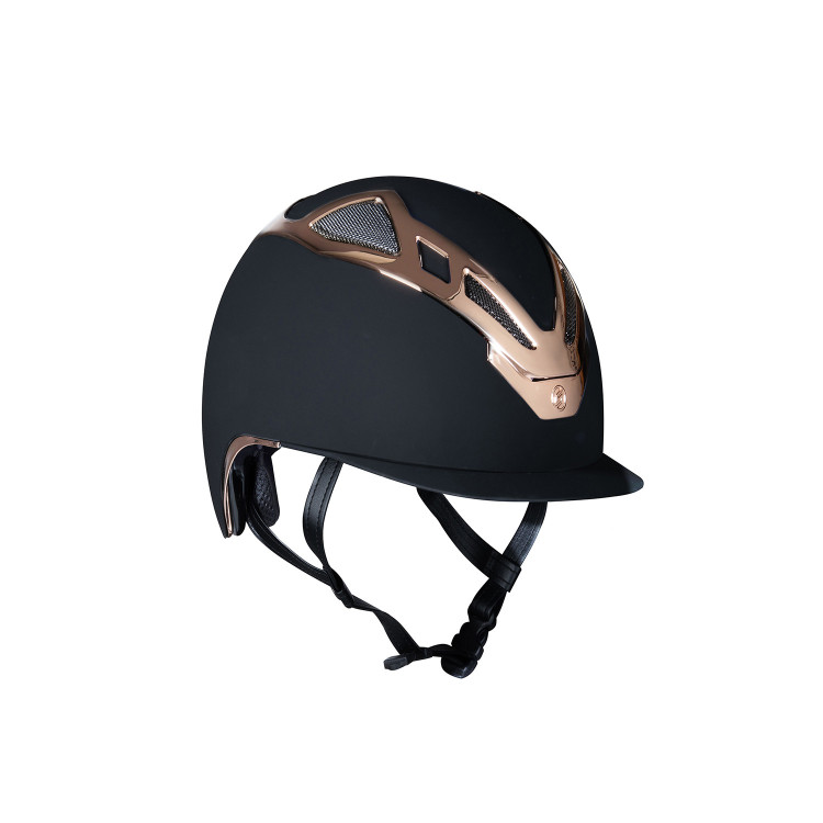 Casco Apex Chrome negro mate/oro rosa Suomy