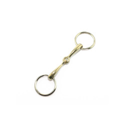 Llavero embocadura simple en oro BP Umbria Equitazione