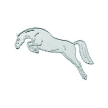 Alfileres de cuello Master2 modelo saltador en plata Umbria Equitazione