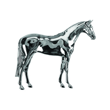Caballo chapado en plata modelo caballo de pie Umbria Equitazione