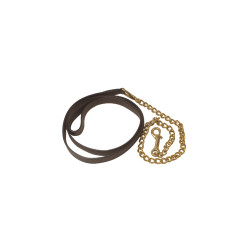 Ramal de cuero con cadena Umbria Equitazione