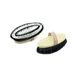 Cepillo negro y blanco Umbria Equitazione