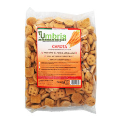 Crunchies para caballos con zanahoria 930g Umbria Equitazione