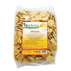 Crunchies para caballos con plátano 930g Umbria Equitazione