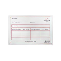 Placa de box de aluminio Umbria Equitazione