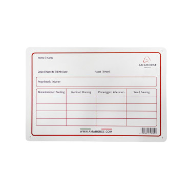 Placa de box de aluminio Umbria Equitazione Placa de box de aluminio Umbria Equitazione
