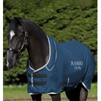 Manta secante Horseware Rambo Dry Rug Supreme Navy blue / plata Azul