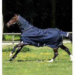 Manta de exterior Horseware Rambo Duo 100g + Liner 300g Marino / cielo azul Manta de exterior Horseware Rambo Duo 100g + Liner 300g Marino / cielo azul