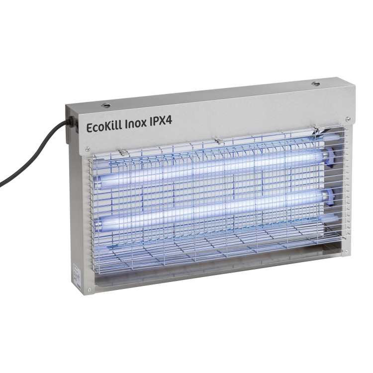 matamoscas electrico inox Ecokill IPX4 azúl