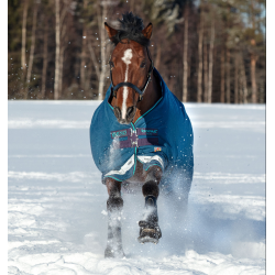 Couverture Horseware Rhino Original Vari-Layer 250g Azúl marino / gris