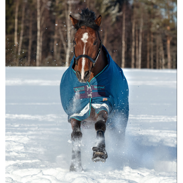 Couverture Horseware Rhino Original Vari-Layer 250g Azúl marino / gris
