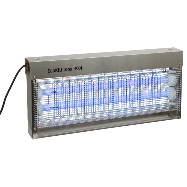 matamoscas electrico inox Ecokill IPX4 azúl