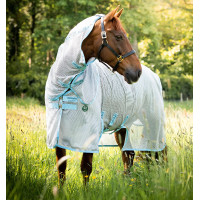 Cubre-moscas Horseware Amigo AmEco Bug Buster 0g Plata / azul cielo Cubre-moscas Horseware Amigo AmEco Bug Buster 0g Plata / azul cielo