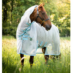 Cubre-moscas Horseware Amigo AmEco Bug Buster 0g Plata / azul cielo