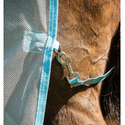 Cubre-moscas Horseware Amigo AmEco Bug Buster 0g Plata / azul cielo