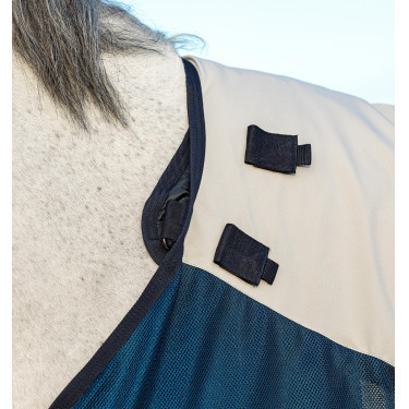 Couverture d'extérieur Horseware Rambo® Summer 0g disque avec doublure 100g Azúl marino / gris Couverture d'extérieur Horseware Rambo® Summer 0g disque avec doublure 100g Azúl marino / gris