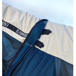 Couverture d'extérieur Horseware Rambo® Summer 0g disque avec doublure 100g Azúl marino / gris Couverture d'extérieur Horseware Rambo® Summer 0g disque avec doublure 100g Azúl marino / gris