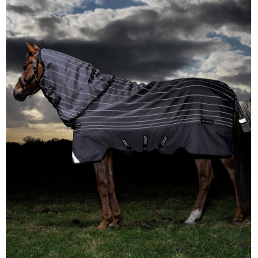 Manta Horseware Amigo Bravo 12 Reflectech Plus 100g Gris / reflectante Manta Horseware Amigo Bravo 12 Reflectech Plus 100g Gris / reflectante