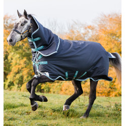 Manta Horseware Amigo® Bravo 12 Plus 250g 1200D Azúl marino / aqua