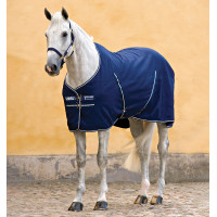 Manta de cuadra Horseware Rambo forrada de microfibra 0g Marino / marino / blanco Azul marino