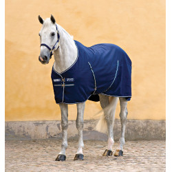 Camisa de Cuadra Horseware Rambo Forro Estampado Marino / marino / blanco Azul marino